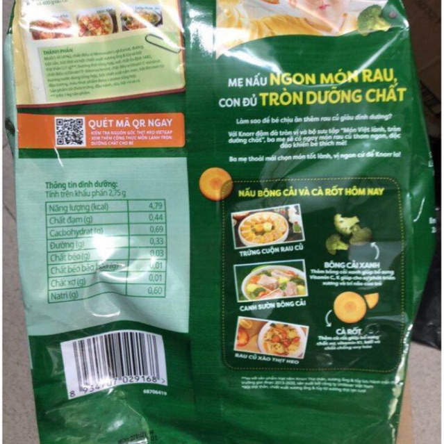 HẠT NÊM Knorr Thịt Thăn Xương Ống gói 1,8kg
