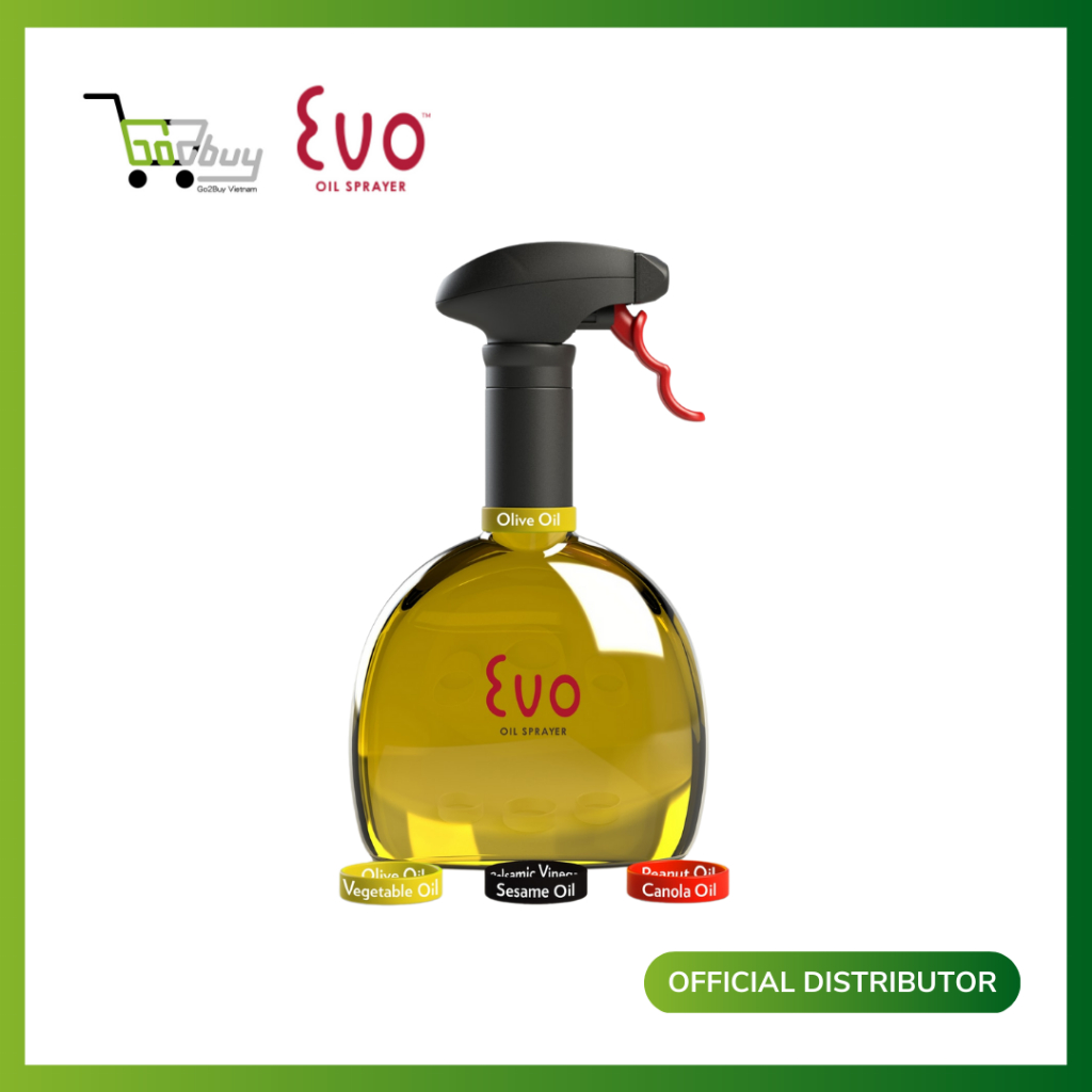 Set 2 bình xịt dầu nhựa PCTG 240ml/chai | EVO Oil Sprayer