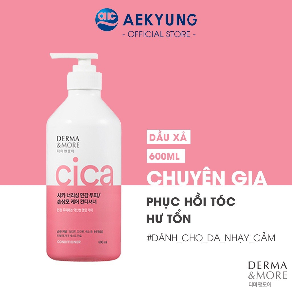 Dầu gội đầu giảm gàu ngứa Derma & More Panthenol 600ML