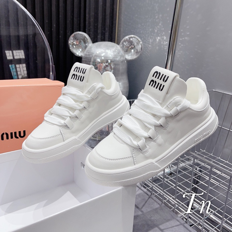 Giày thể thao nữ giày trắng miumiu fullbox