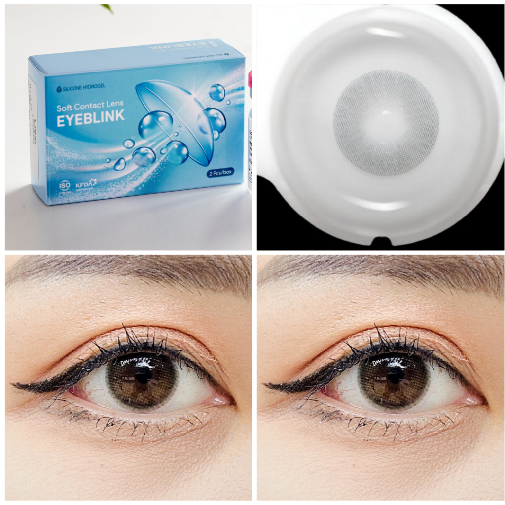 (6 tháng) Kính áp tròng/ LENS xám ánh nhũ, giãn ít | 13.4mm | Pearl gray | Silicone hydrogel | Eyemera | Lens Y tế