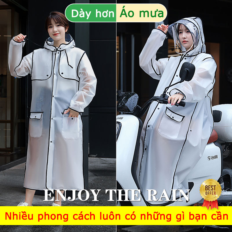 Nhiều kiểu dáng，Áo mưa，Toàn bộ cơ thể đề phòng mưa lớn ，áo mưa trong suốt，Kéo dài và dày，áo mưa 1 người，Áo mưa đi xe máy