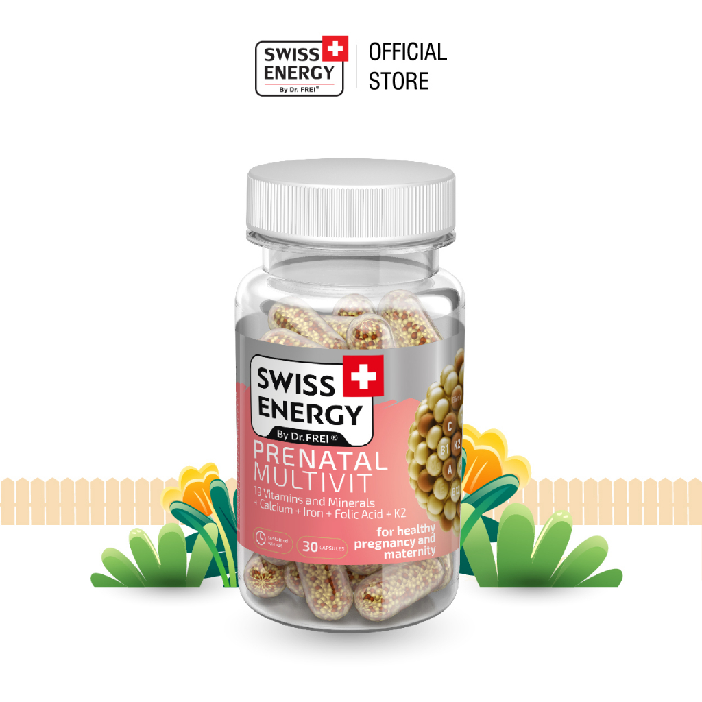 Viên Nang Bổ Sung Vitamin Cho Phụ Nữ Mang Thai Và Cho Con Bú - Swiss Energy Prenatal Multivit (30 Viên)