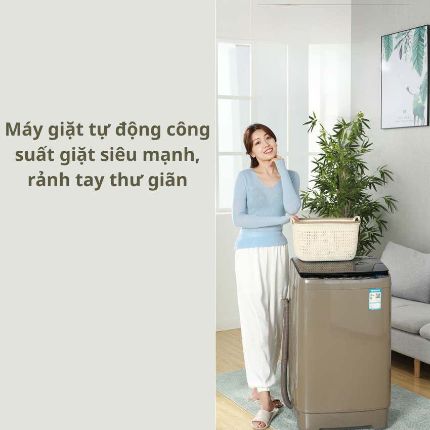 Máy Giặt Cửa Trên Tự Động 6kg, Máy Giặt Mini Có Vắt