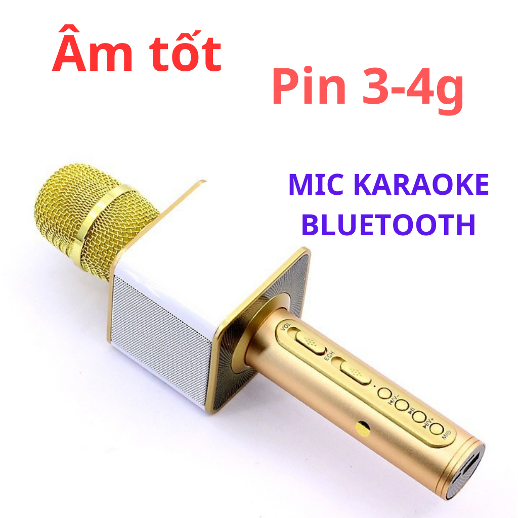 Mic karaoke xịn WK D23 kết nối bluetooth tương trợ ghi âm JoyceShop.01