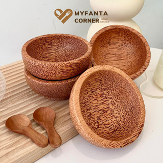 Bát Chén gỗ Dừa cao cấp dùng ăn hoa quả, ăn healthy | MYFANTA