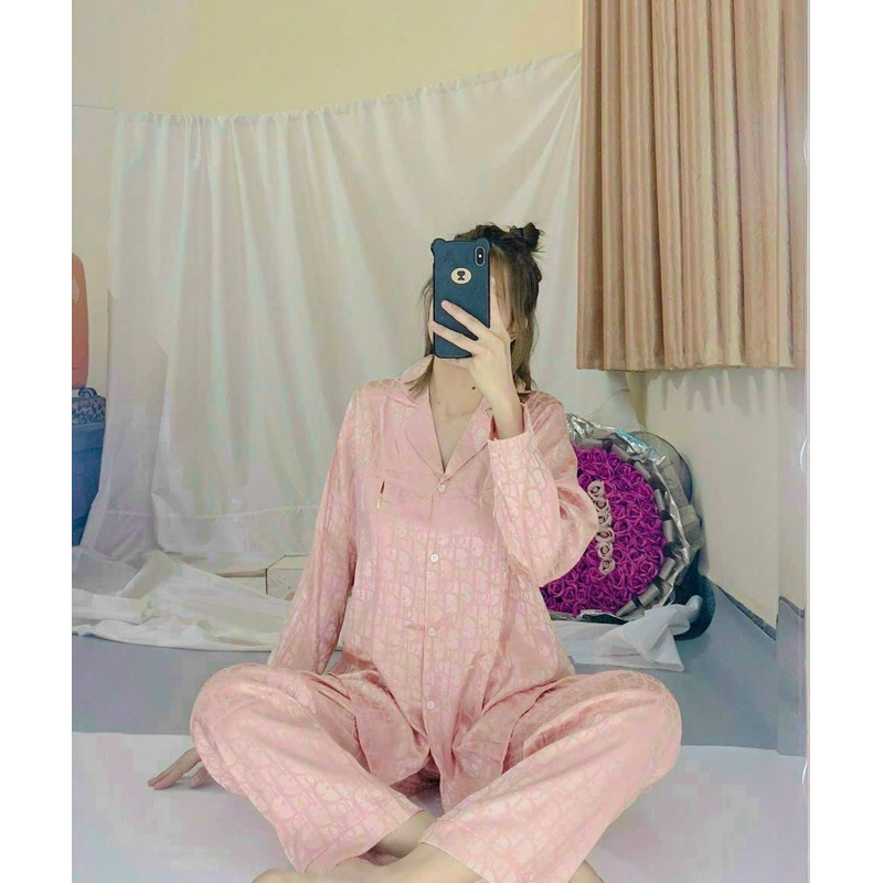 bộ lụa bầu kết hợp sau sinh