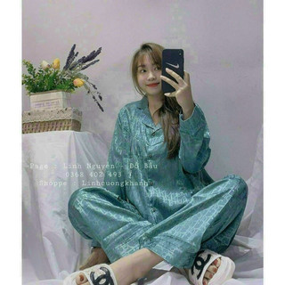 bộ lụa bầu kết hợp sau sinh