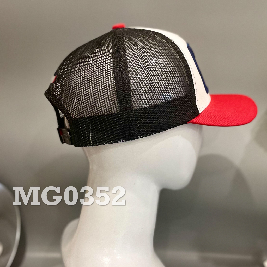 Nón kết Mũ lưỡi trai lưới Mesh Cap TM Hilfiger 1985 nam nữ thoáng khí màu đỏ trắng MG0352