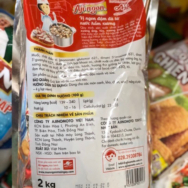 HẠT NÊM Aji-ngon 2kg- Cho Bếp Chuyên Nghiệp