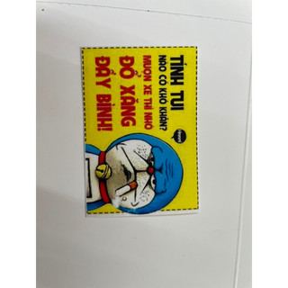 Tem dán cảnh báo xe sticker vui nhộn