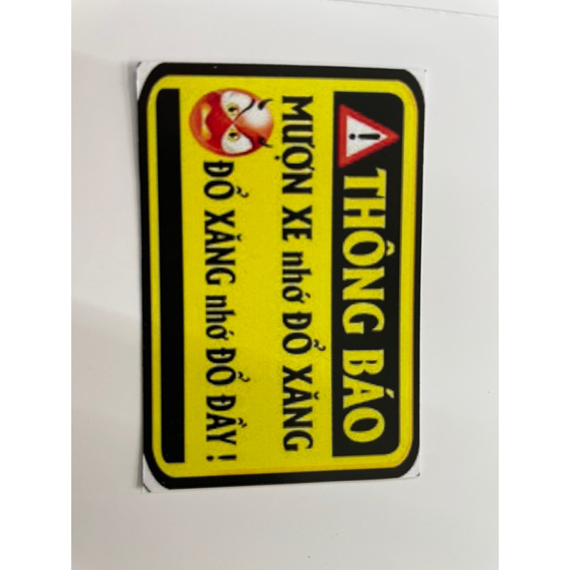 Tem dán cảnh báo xe sticker vui nhộn