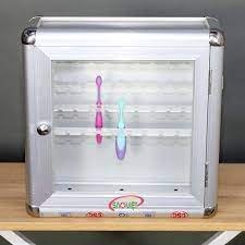 Tủ bàn chải đánh răng - nhôm kính mica ( dùng trong trường mầm non)