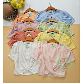 Áo croptop xoắn bụng