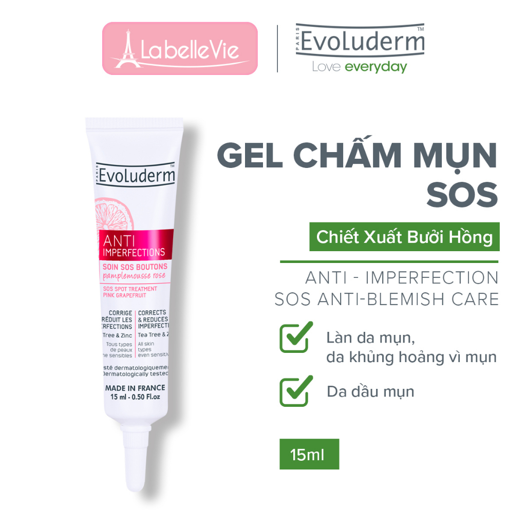 Chấm mụn SOS chiết xuất Bưởi hồng 15ml