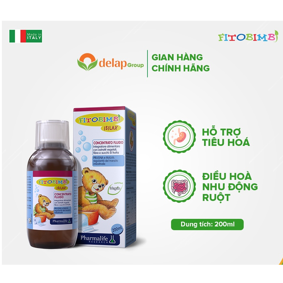 Fitobimbi Isilax - Giảm táo bón, tiêu hóa kém, khó tiêu cho trẻ - 200ml