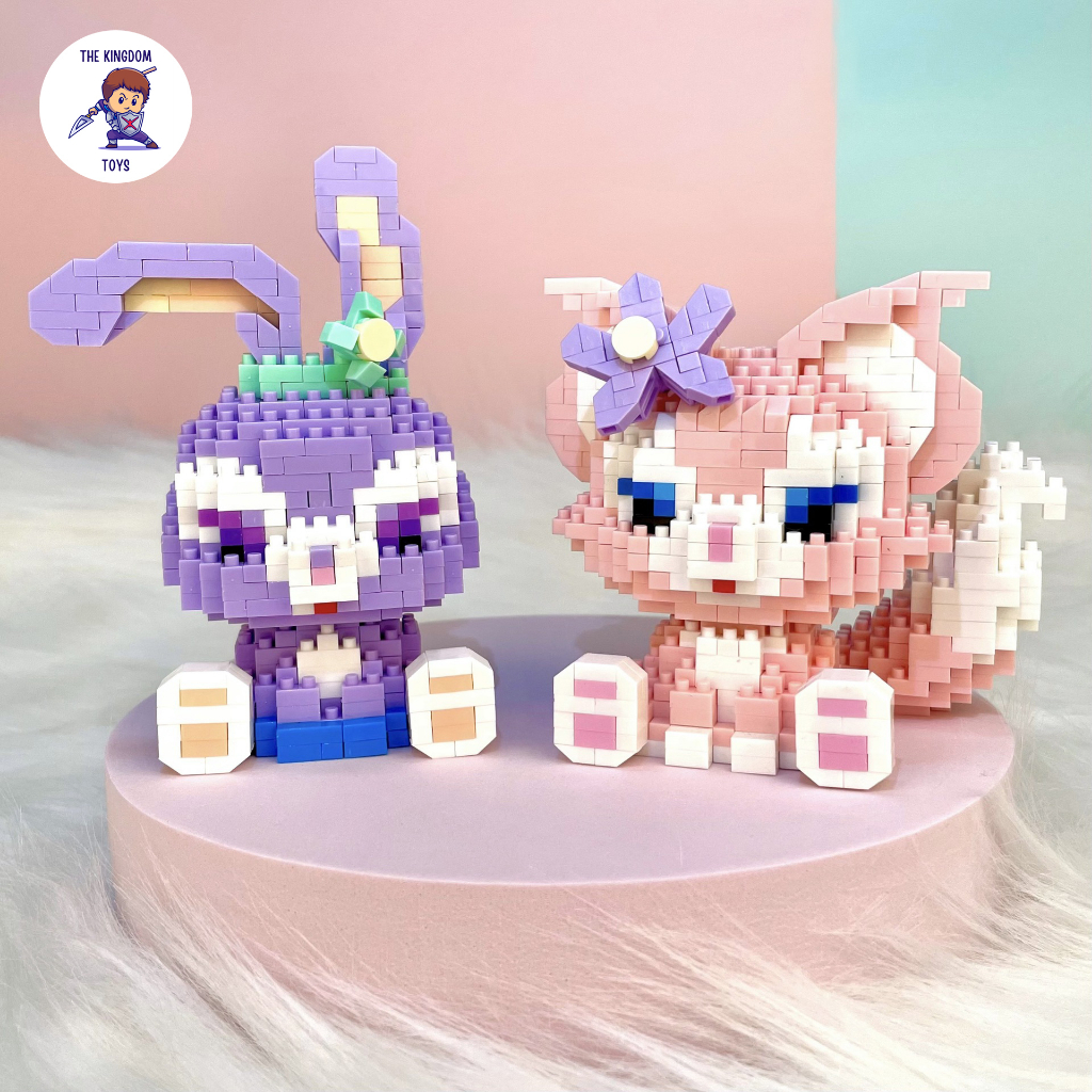 Đồ Chơi Lắp Ráp Mô Hình Chuột Mickey / Vịt Donald / Gấu Duffy / Minnie  / LinaBell / StellaLou / Gelatoni