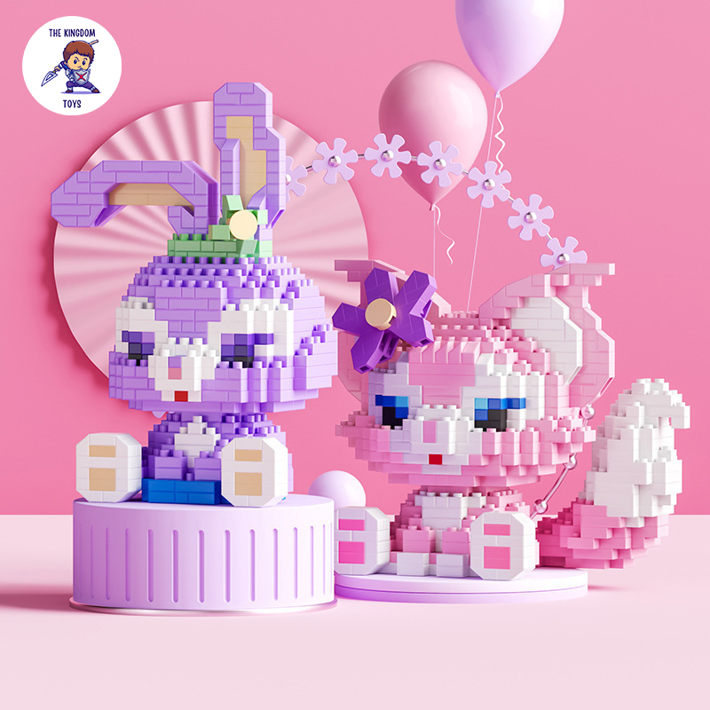 Đồ Chơi Lắp Ráp Mô Hình Chuột Mickey / Vịt Donald / Gấu Duffy / Minnie  / LinaBell / StellaLou / Gelatoni