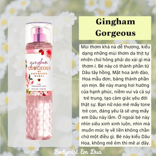  Xịt Thơm Toàn Thân - GINGHAM GORGEOUS HỒNG