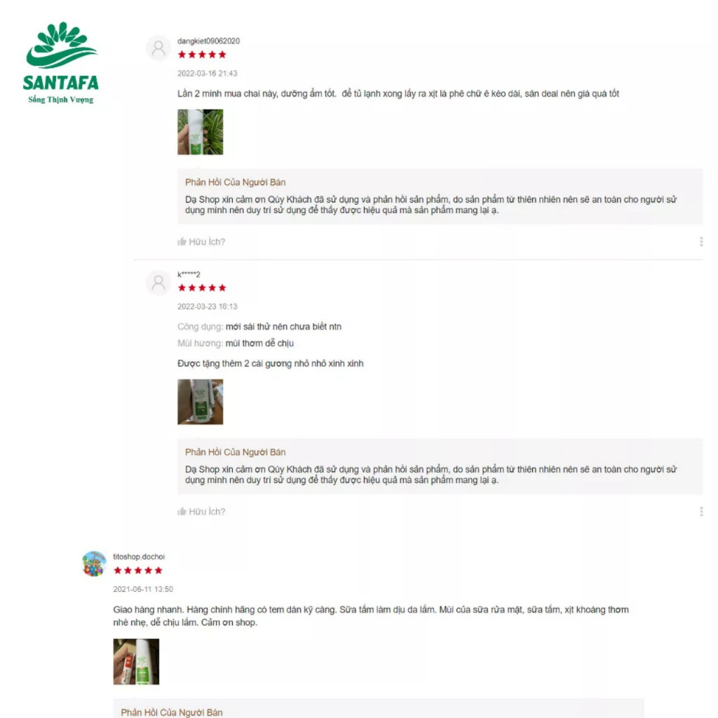 Xịt Cấp Ẩm, Sáng Da Từ Thiên Nhiên Acnevir Santafa Fobelife Chai 100ml