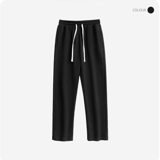 Quần Thun Đen Unisex Apollo Man, chất cotton mát 100% dày dặn