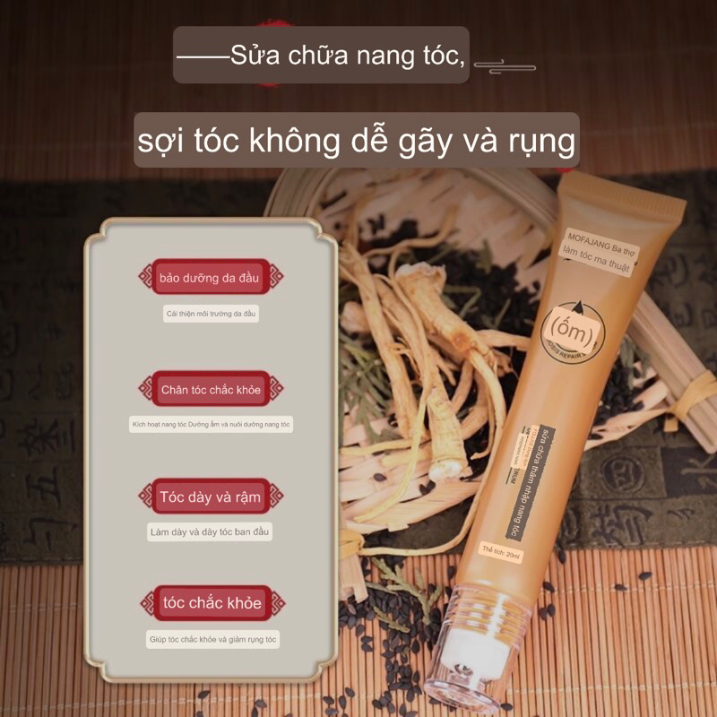 Kem ủ tóc + tinh dầu Mofajang giúp tóc chắc khoẻ, kích mọc tóc