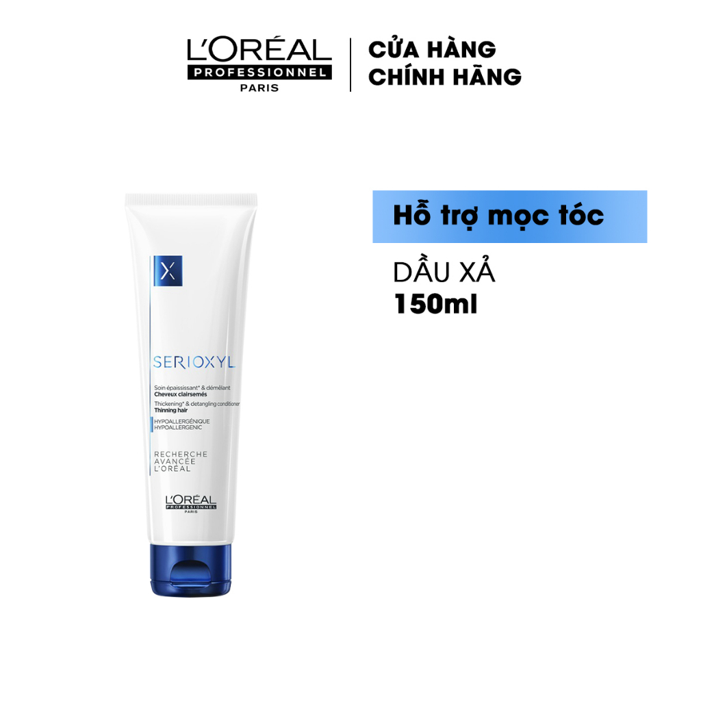 Dầu xả cho tóc thưa mảnh rụng kích thích mọc tóc L'OREAL serioxyl 150ml