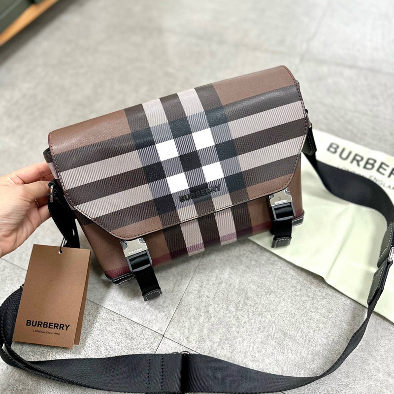 Túi BBR đeo chéo cho nam da thật bền bỉ