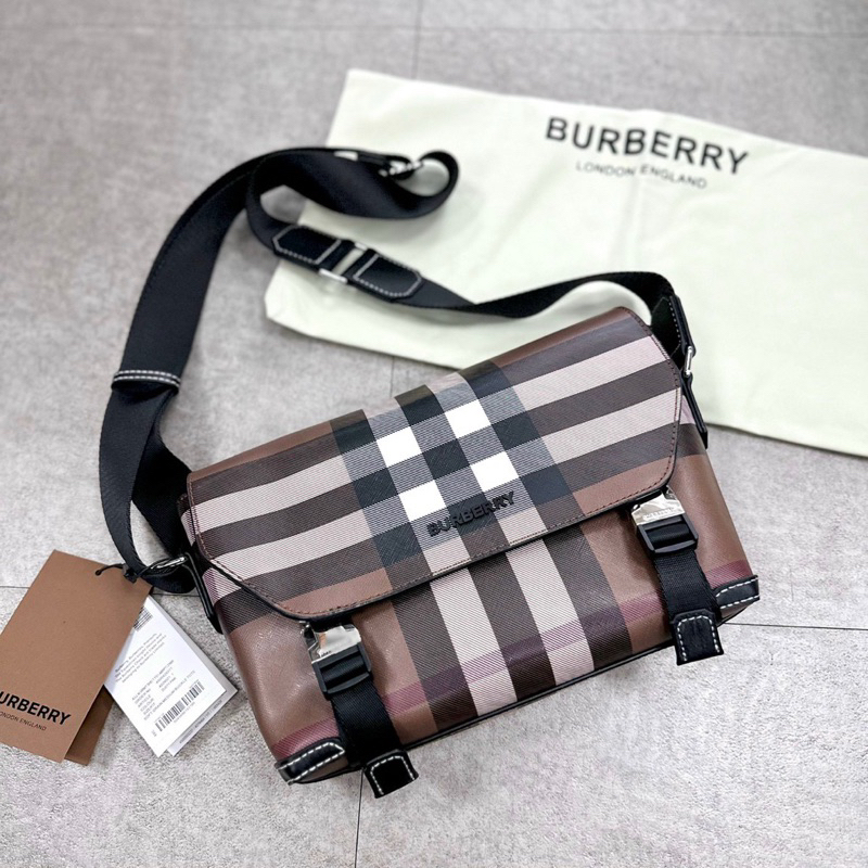 Túi BBR đeo chéo cho nam da thật bền bỉ