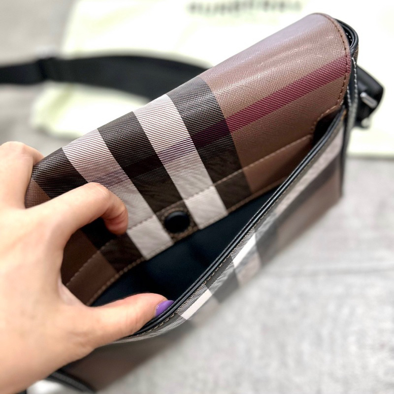 Túi BBR đeo chéo cho nam da thật bền bỉ