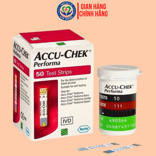 Que thử đường huyết cho máy Accu Check Performa - Hộp 50 Que