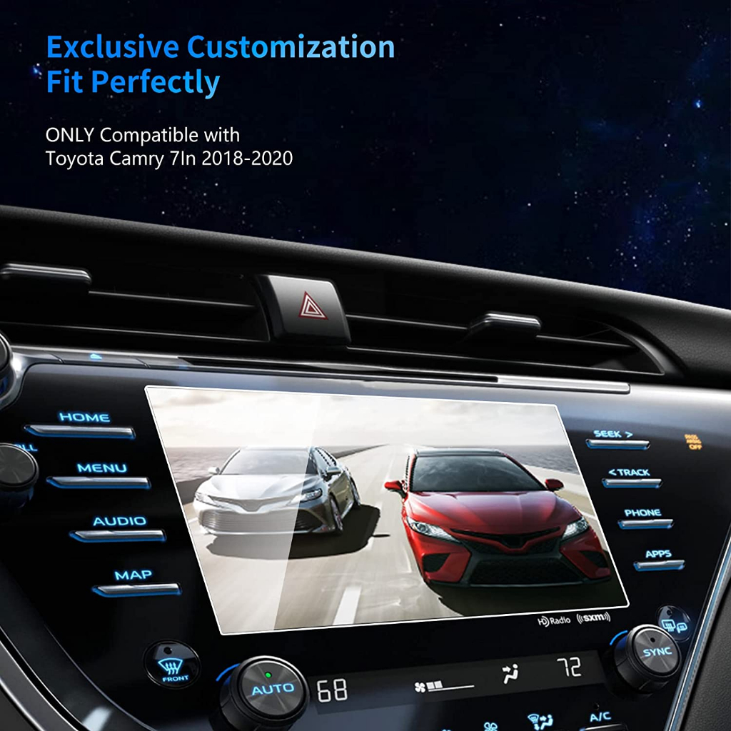 Miếng dán màn hình Toyota Camry 2019 - 2023 bảo vệ chống trầy xước va đập không ảnh hướng đến cảm ứng độ trong suốt cao