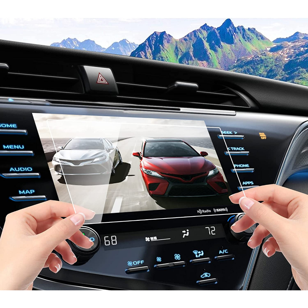 Miếng dán màn hình Toyota Camry 2019 - 2023 bảo vệ chống trầy xước va đập không ảnh hướng đến cảm ứng độ trong suốt cao