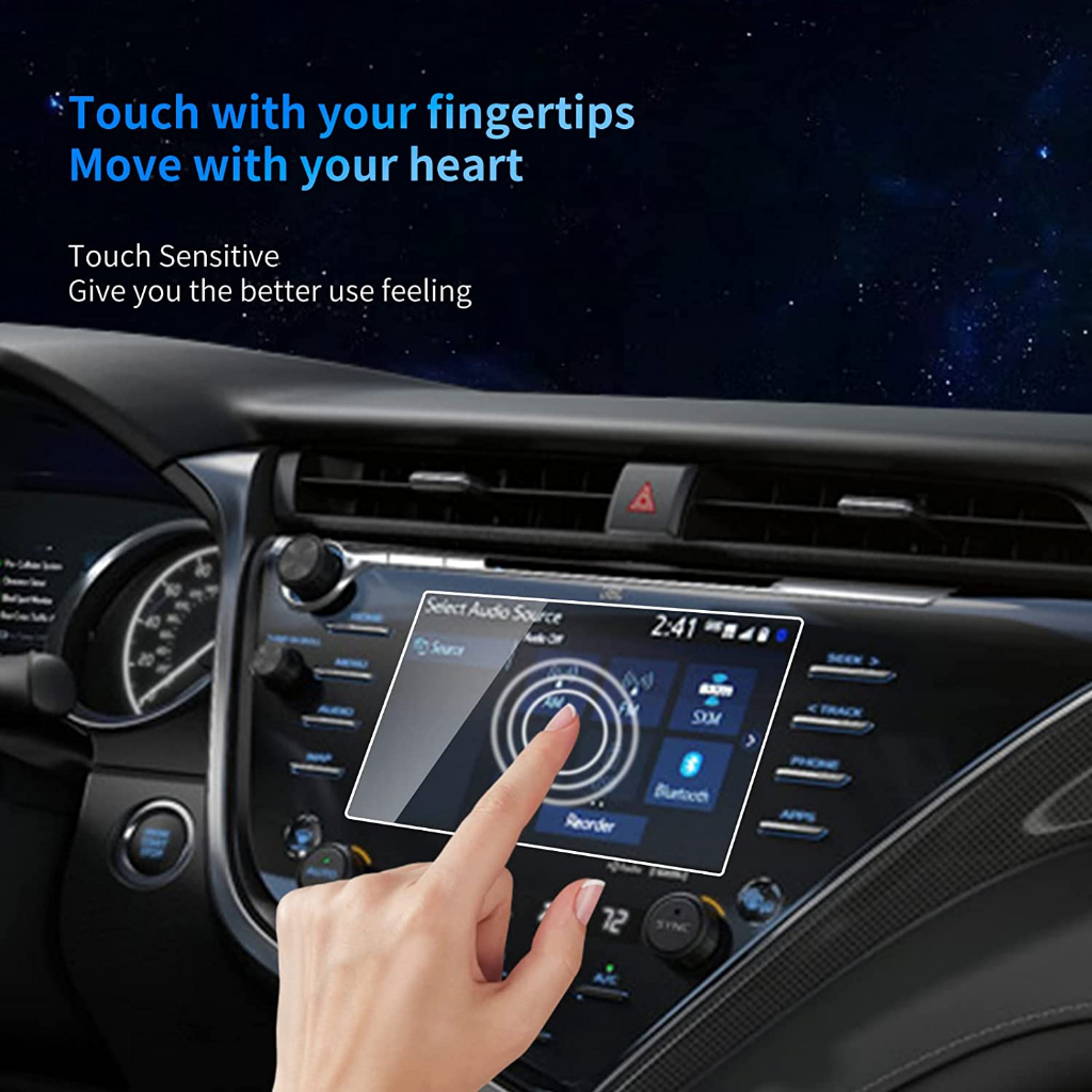 Miếng dán màn hình Toyota Camry 2019 - 2023 bảo vệ chống trầy xước va đập không ảnh hướng đến cảm ứng độ trong suốt cao