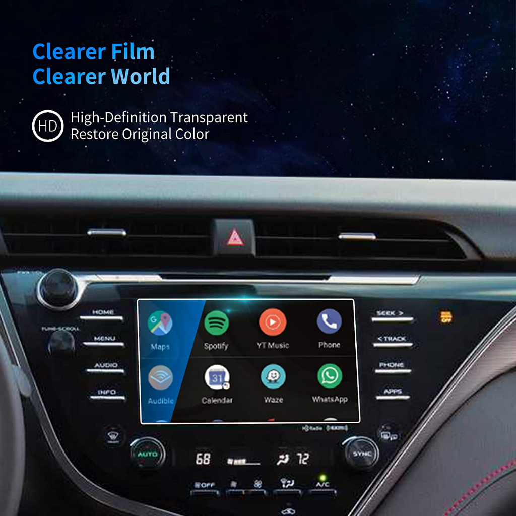 Miếng dán màn hình Toyota Camry 2019 - 2023 bảo vệ chống trầy xước va đập không ảnh hướng đến cảm ứng độ trong suốt cao