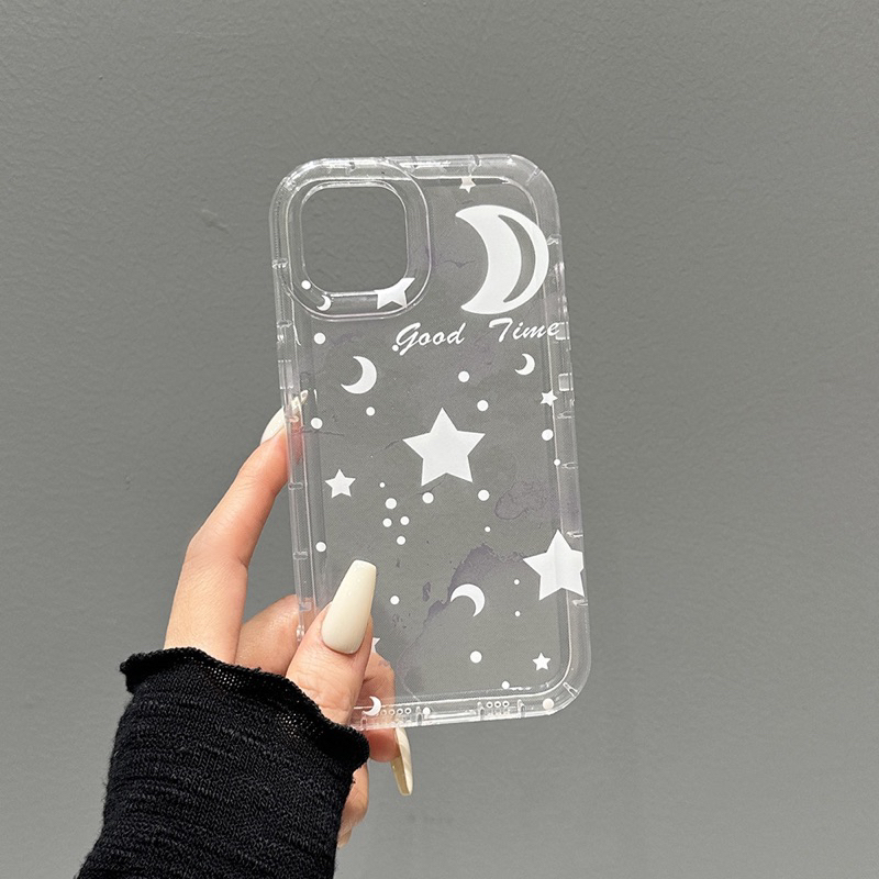 (SIÊU RẺ) Ốp lưng iphone trong viền tròn trắng sao good time xinh 7plus/8/8plus/x/xr/xs/11/12/13/14/pro/max/plus/promax