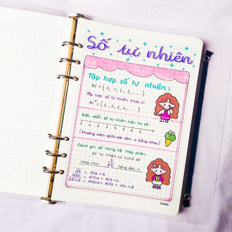 Sổ TAKENOTE toán 6 TẶNG STICKER CUTE VÀ NHÃN VỞ