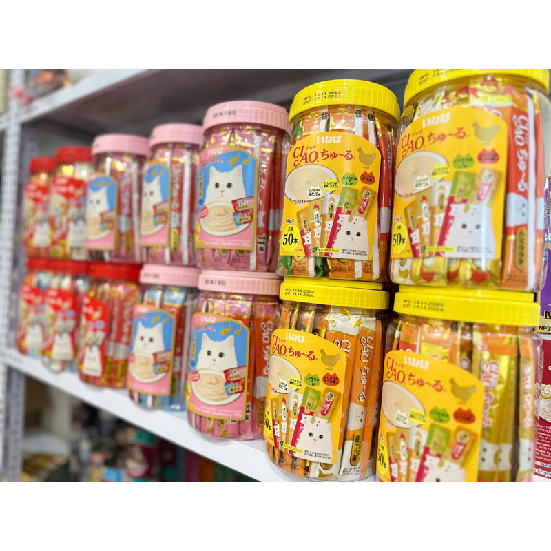 Súp thưởng ciao cho mèo - súp thưởng Ciao Churu nội địa Thái Lan - hũ 50 thanh