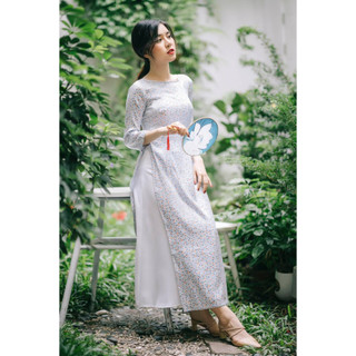 MINX - Áo Dài Tơ Pháp Cổ Thuyền