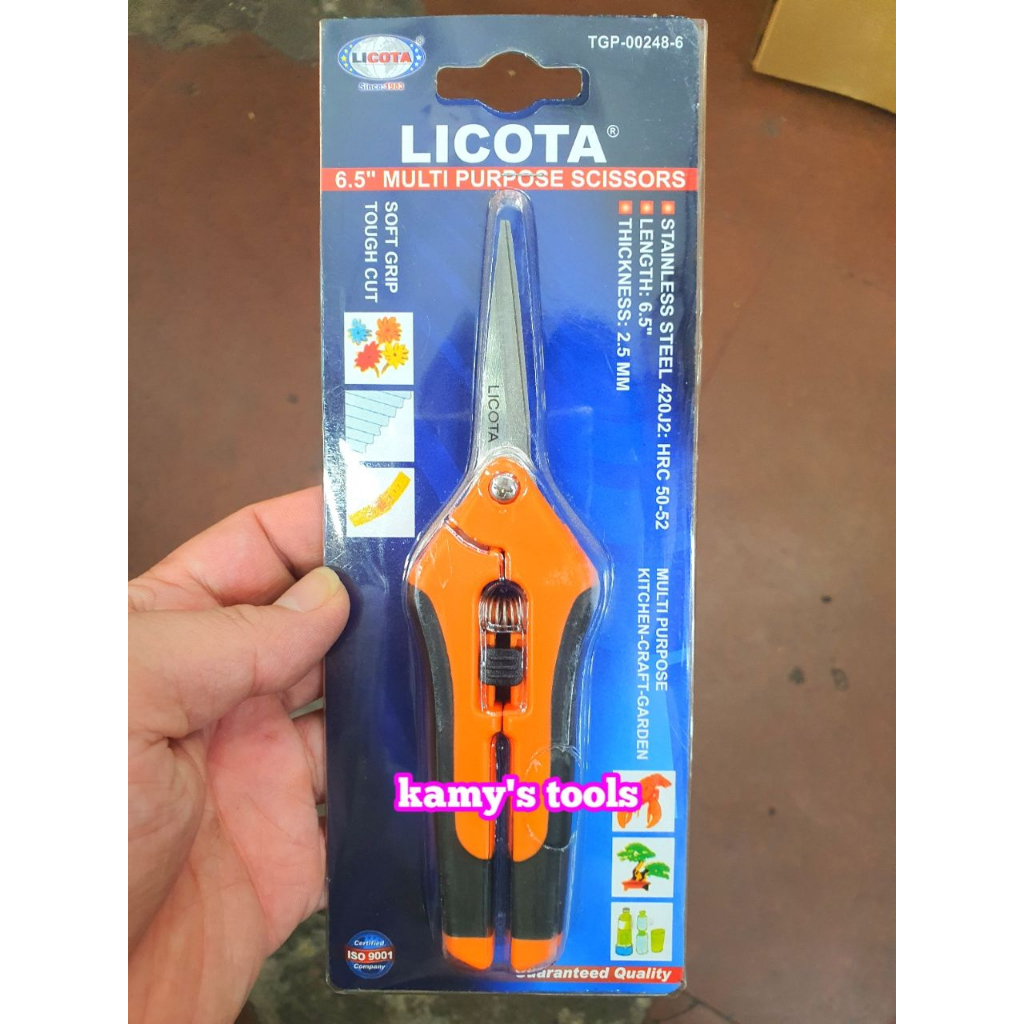 Kéo cắt cành cây Licota mỏ cong 8 inch TGP-00387 ,  mỏ thẳng 8 inch TGP-00248 hoặc 6 inch TGP-00248-6