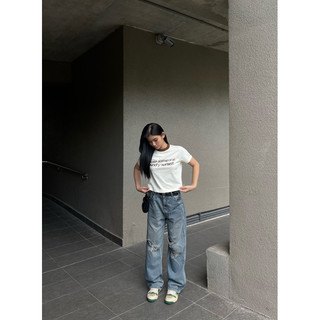 WMNS SLOGAN T-SHIRT - ÁO THUN NỮ BABY TEE