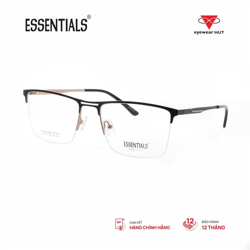 Kính Gọng Nam chính hãng Essentials (F) ES2171_55 phong cách Cổ điển kiểu dáng Browline/Clubmasters