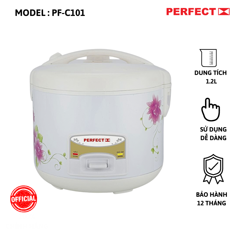 Nồi Cơm Điện Perfect PF-C101 1 lít 2