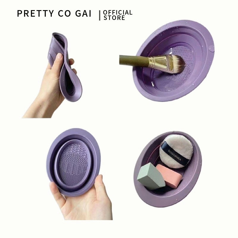 Dụng cụ rửa cọ trang điểm gấp gọn PRETTY CO GAI