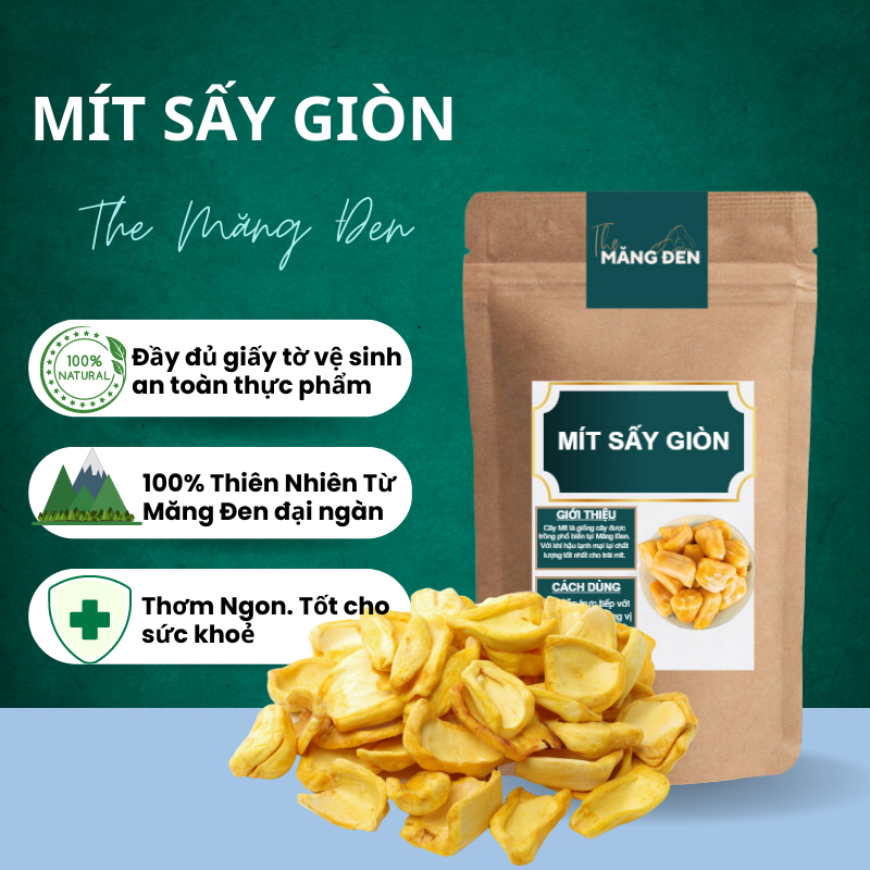Mít Sấy Giòn Không Đường The Măng Đen 250g Đặc Sản Măng Đen Kon Tum