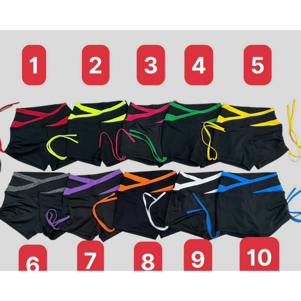 Quần Đùi Rút Dây Phối Màu Tập Thể Thao Nữ Tập Gym Yoga Aerobic Cầu Lông