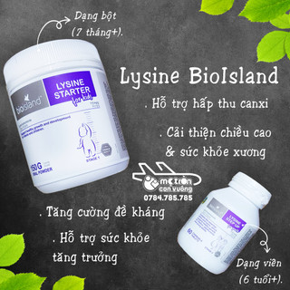 Lysine phát triển chiều cao & tăng cường miễn dịch Bioisland
