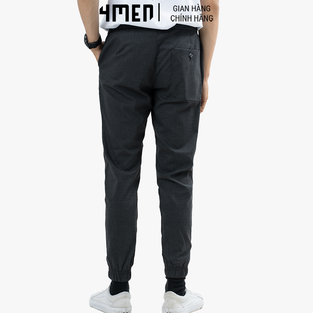 Quần Jogger Nam Lưng Thun 4MEN J004 bo ống, phong cách trẻ trung, hiện đại, vải mềm mại, co giãn thoải mái, thấm mồ hôi