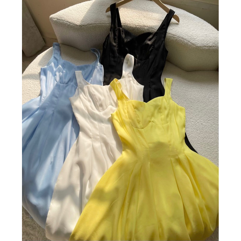 Đầm Dây Bản To Xiết Eo