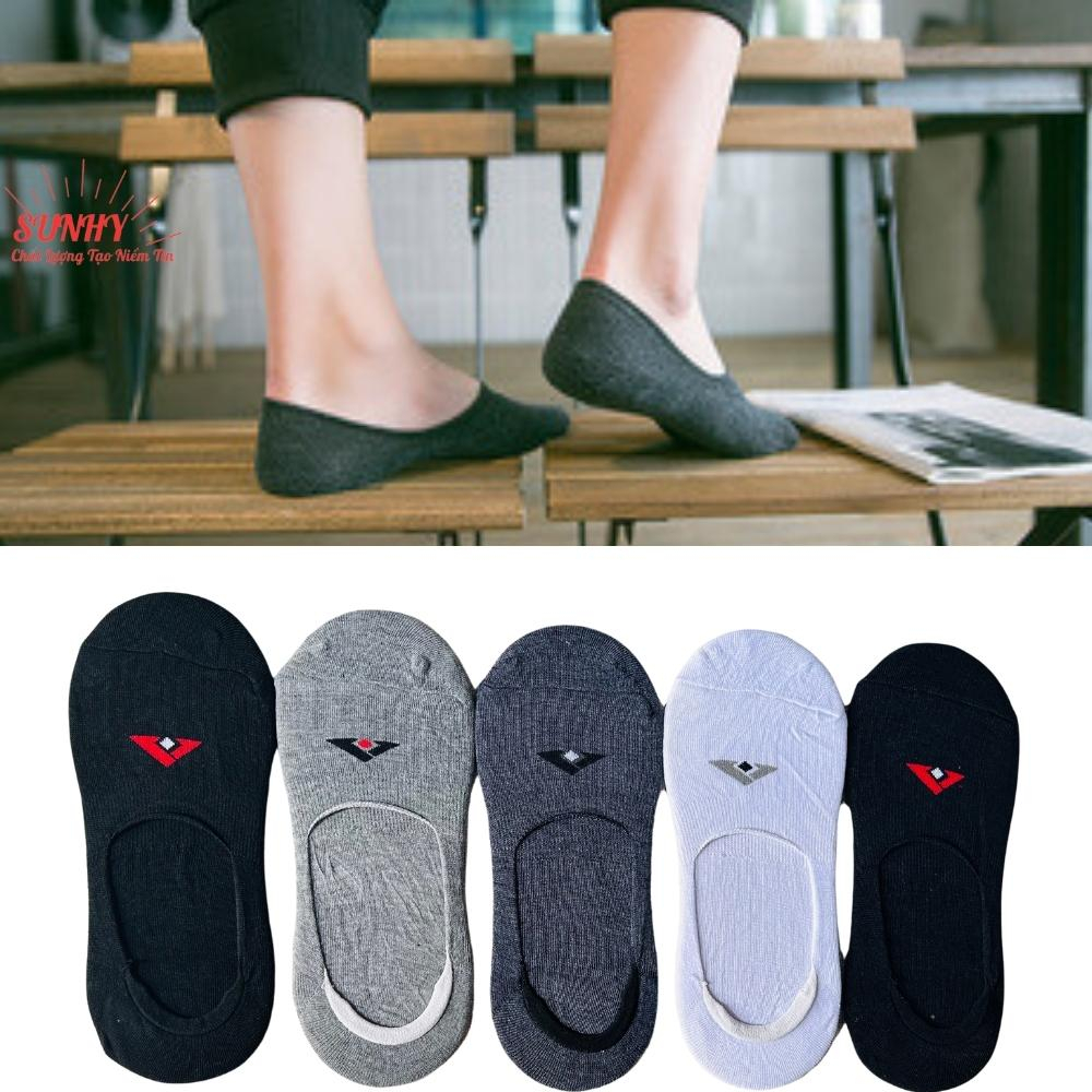 Tất lười nam, vớ đi giày lười chống tuột gót cotton SUNHY SHOP